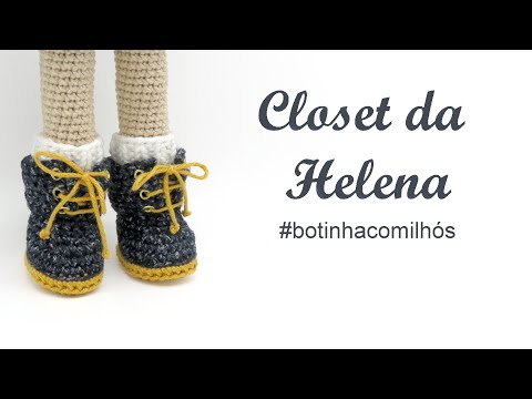 Closet da Helena - Botinhas com Ilhós  -  por @ArteeManhaKids