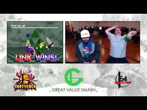 Smash 64: MIGHTY | Stew (Luigi) V SMT | 6:00am (Link) - Shattered 153 Tournament SSB64