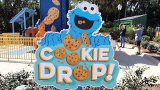 Cookie Drop Full POV Ride Experience at Sesame Street in SeaWorld Orlando, Cookie Monster Theme