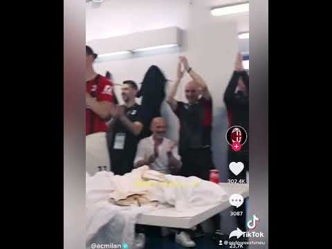 Ac Mailand. Mannschaft rede Ibrahimovic