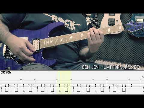 BON JOVI - Livin´on a prayer [GUITAR COVER + TAB]