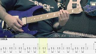 BON JOVI - Livin´on a prayer [GUITAR COVER + TAB]