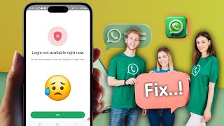 Fix Login Not Available Right Now WhatsApp | WhatsApp Login Not Availa