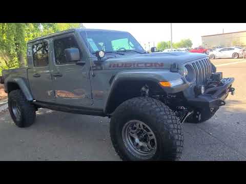 Lifted Rubicon Gladiator build with wheels tires bumpers steps winch and lights!