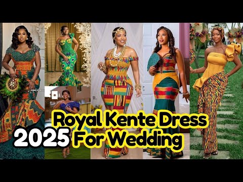 Beautiful Ghana Kente Cloth Styles|Traditional Engagement & Wedding|Stylish Ladies Top Kenté Dresses