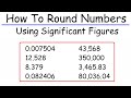 How To Round Numbers Using Significant Figures