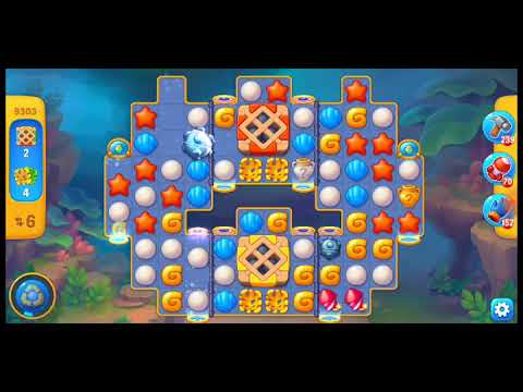 Fishdom. 9303 level no boosters and diamonds. 18 moves