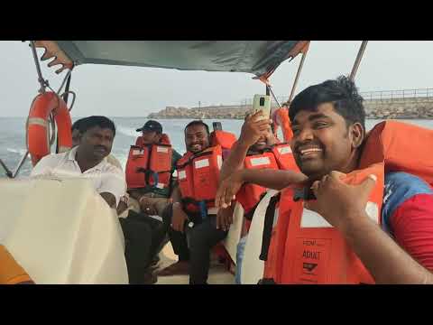 Vizag RK Beach boating with my friends