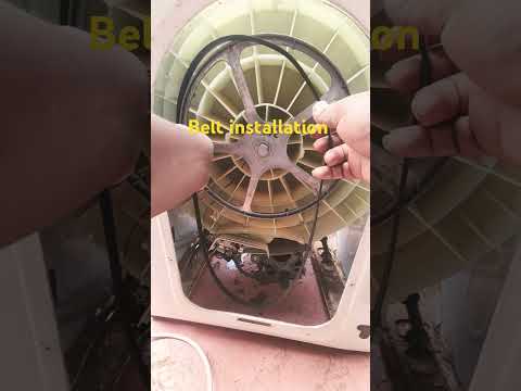 How to install or replace a washing machine belt