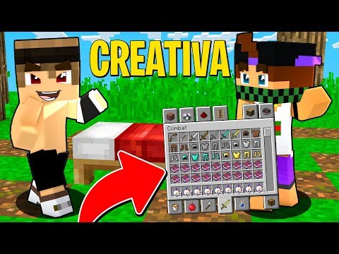 GIOCO UNA BEDWARS IN CREATIVA CONTRO MARCO MA LUI.. !! - Minecraft ITA