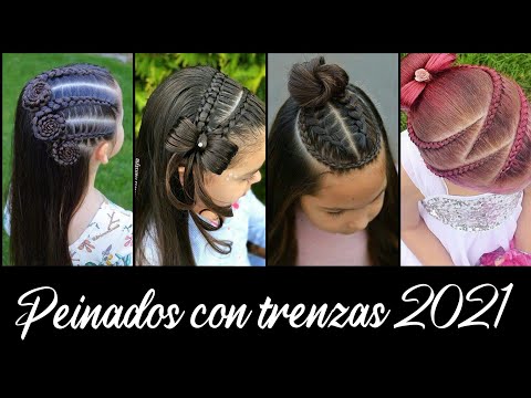PEINADOS CON TRENZAS NIÑA/Peinados para niña 2021