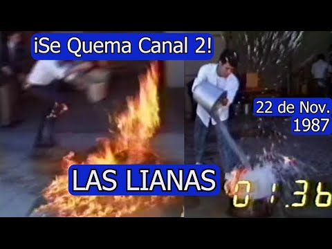 0453 iSe Quema Canal 2! 'Las Lianas': Apagando Incendios - Domingo Para To2, 22 de Noviembre 1987