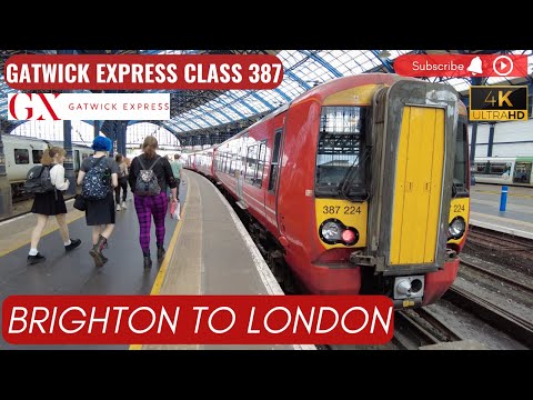 Brighton to London Victoria - Full Train Ride - 4K