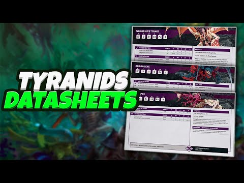 ALL TYRANIDS DATASHEETS - 10th Edition Warhammer 40K Rules