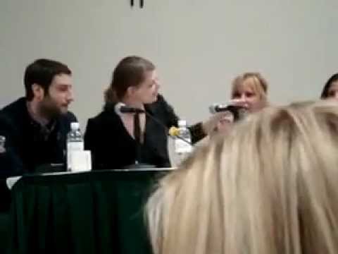 Buffyverse Panel Funny Moment - Amber Slips Aly the Tongue!