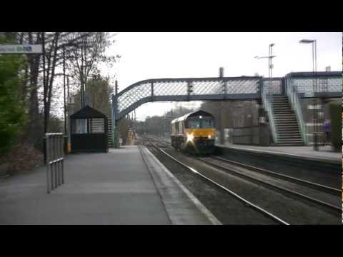 Colas 0Z66 at Barnt Green, 31/12/11.