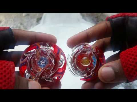THE FROZEN CHERRY?! BEYBLADE ICE STADIUM BATTLE! MAXIMUM GARUDA VS DARK DEATHSCYTHER!