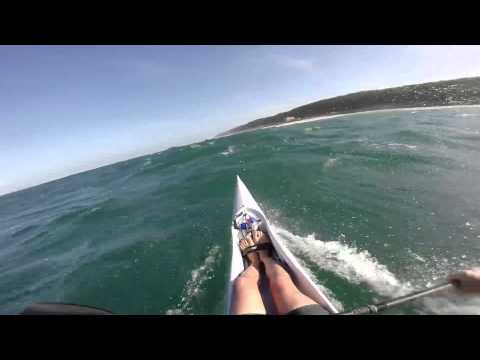 Checking out the Durban Downwind NE Course - Marine to Toti at 10knots