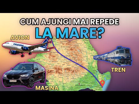 Cum ajungi mai repede la mare? AVION vs TREN vs MASINA