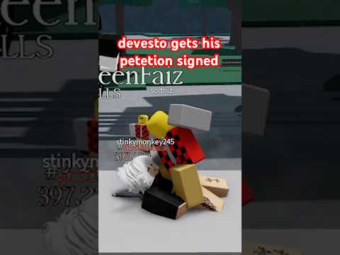 devesto gets his petition signed | #forsaken #dieofdeath #tsb #roblox #gaming #animation #funny