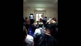 Rhymefest and protestors bombard Chicago City Hall