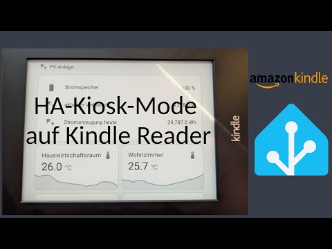 Kindle - Home Assistant Dashboard als Screensaver im Kiosk-Mode darstellen (ohne störende Bereiche).