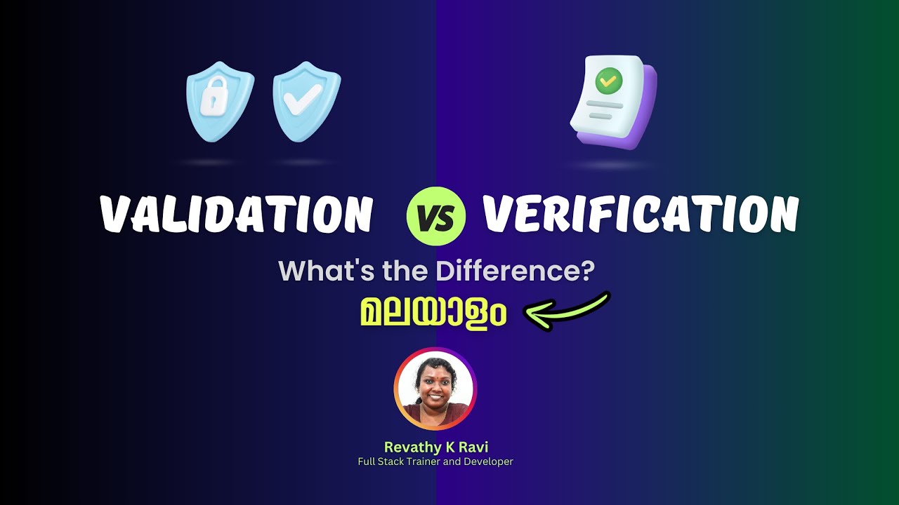 Validation vs. Verification: Software Testing Malayalam