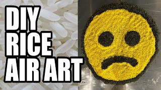 DIY RICE AIR ART??? - Man Vs Art #6
