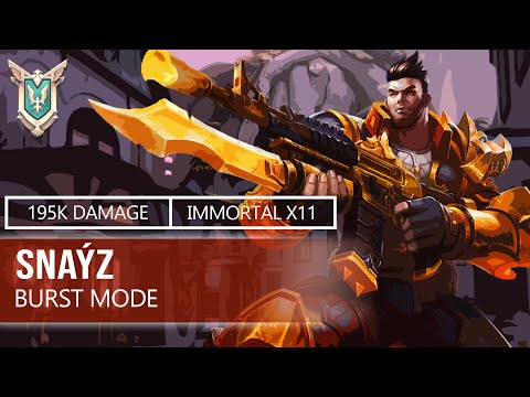 snaýz Viktor POG 195K Damage Immortal X11 | Master | BURST MODE | Paladins Competitive Gameplay
