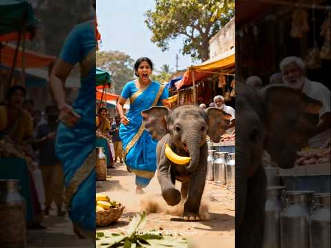 Women Saves Baby Elephant #shorts