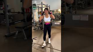 美女の背中トレーニング #筋トレ女子