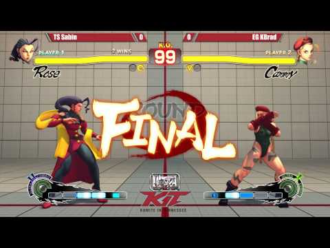 USF4 @ KIT15 Semis - TS Sabin (Rose) vs EG KBrad (Cammy) [720p/60fps]