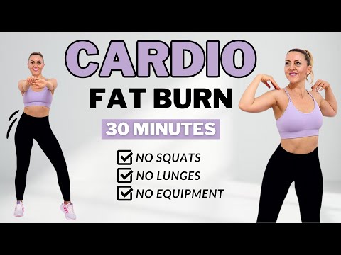 🔥30 Min CARDIO FAT BURN🔥No Jumping🔥No Squats/Lunges🔥Easy Exercises To Lose Fat🔥