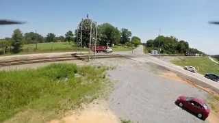 preview picture of video 'My Quadcopter's View of a Norfolk Southern Train near Jackson, Georgia'