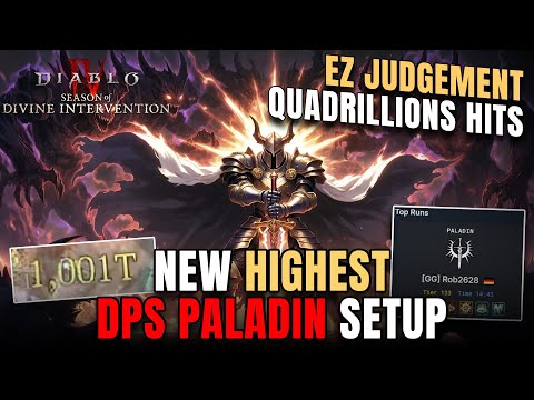 QUADRILLONS OF DAMAGE - NEW GIGA DPS PALADIN Build Guide Diablo 4