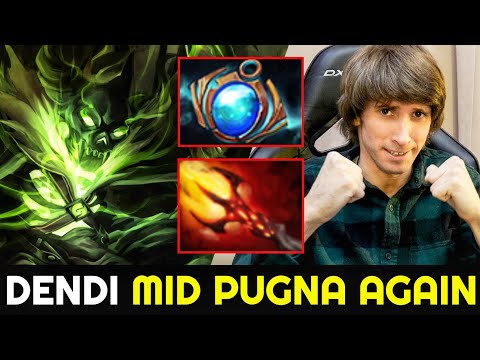DENDI Mid Pugna again with Brutal Shock Damage Dagon Build 7.26 Dota 2
