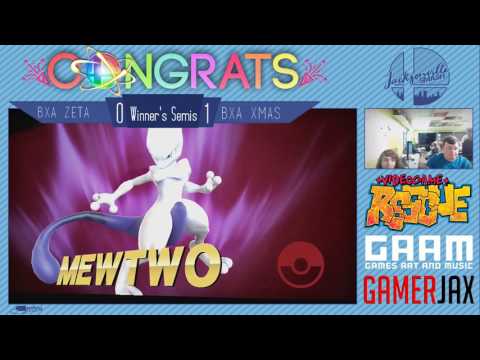 Jax Smash Weekly 2/2 - BxA Zeta(Bayonetta) Vs BxA Xmas(Mewtwo) - Wii U Winners Semis
