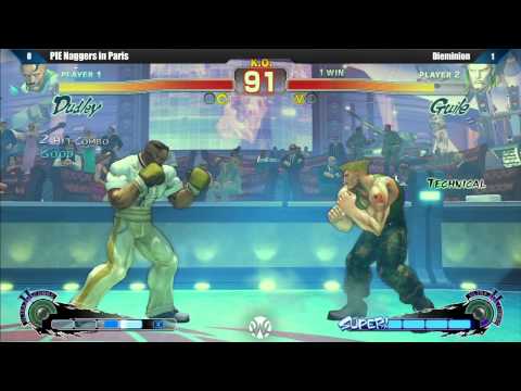 Cannes Winter Clash Qualifier - USF4 - Winners Final - PIE Smug (Dudley) vs Dieminion (Guile)