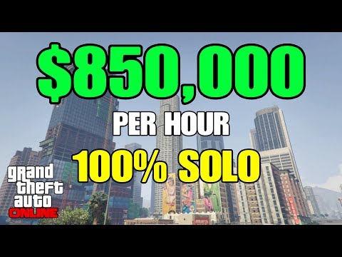 GTA ONLINE $850,000 PER HOUR 100% SOLO