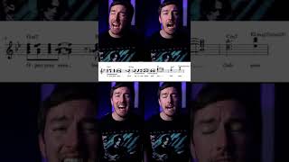 Bohemian Rhapsody harmonies with sheet music