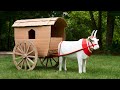 Cardboard Bullock Cart DIY Craft Idea Youtubevideo Art