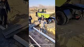 Efficient Vehicle with Rotating Turntable for Easy Concrete Discharge