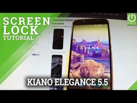 How to Use Screen Lock in KIANO Elegance 5.5 - Set Pattern / Password