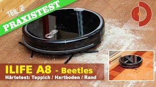 ILIFE A8 Beetles Test - Teil 2 - Saugtest / Härtetest    [Saugroboter Test]
