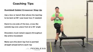 322. Dumbbell Goblet Cross Over Step Up