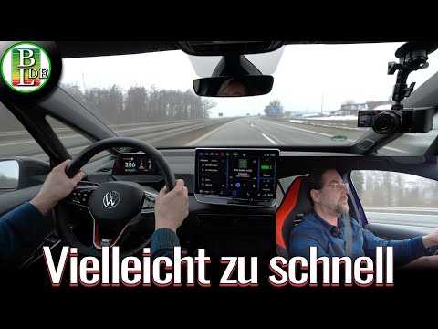 VW ID.3 GTX Performance Fire & Ice | Autobahn-Power-Test bis 200 km/h im Winter