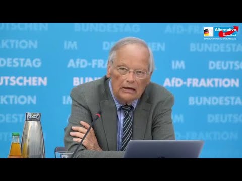 AfD PK. Lückenpresse wollen Prof. Dr. Axel Gehrke AfD (Corona) in die Nazi Ecke stellen  16.09.2020