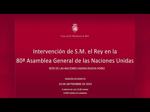 El Rey clama en la ONU contra la masacre en Gaza:   El Rey clama en la ONU contra la masacre en Gaza: