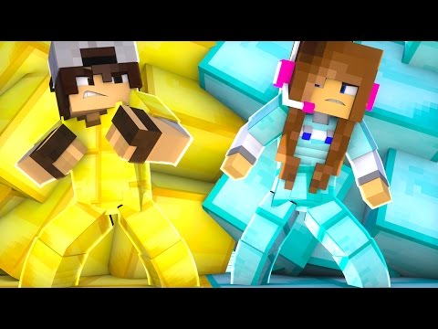 Minecraft: CORRIDA PVP - OURO vs DIAMANTE!