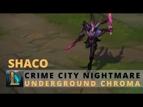 Crime City Nightmare Shaco Event Chroma (Underground) - League of Legends
